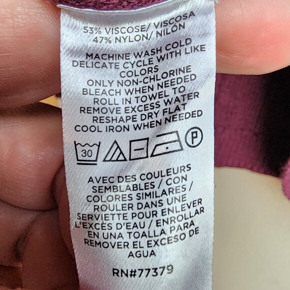 Ann Taylor Purple Ribbed Turtleneck Size Large - Picture 9 of 14